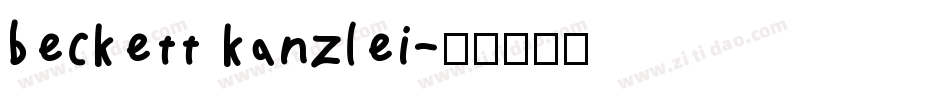 beckett kanzlei字体转换